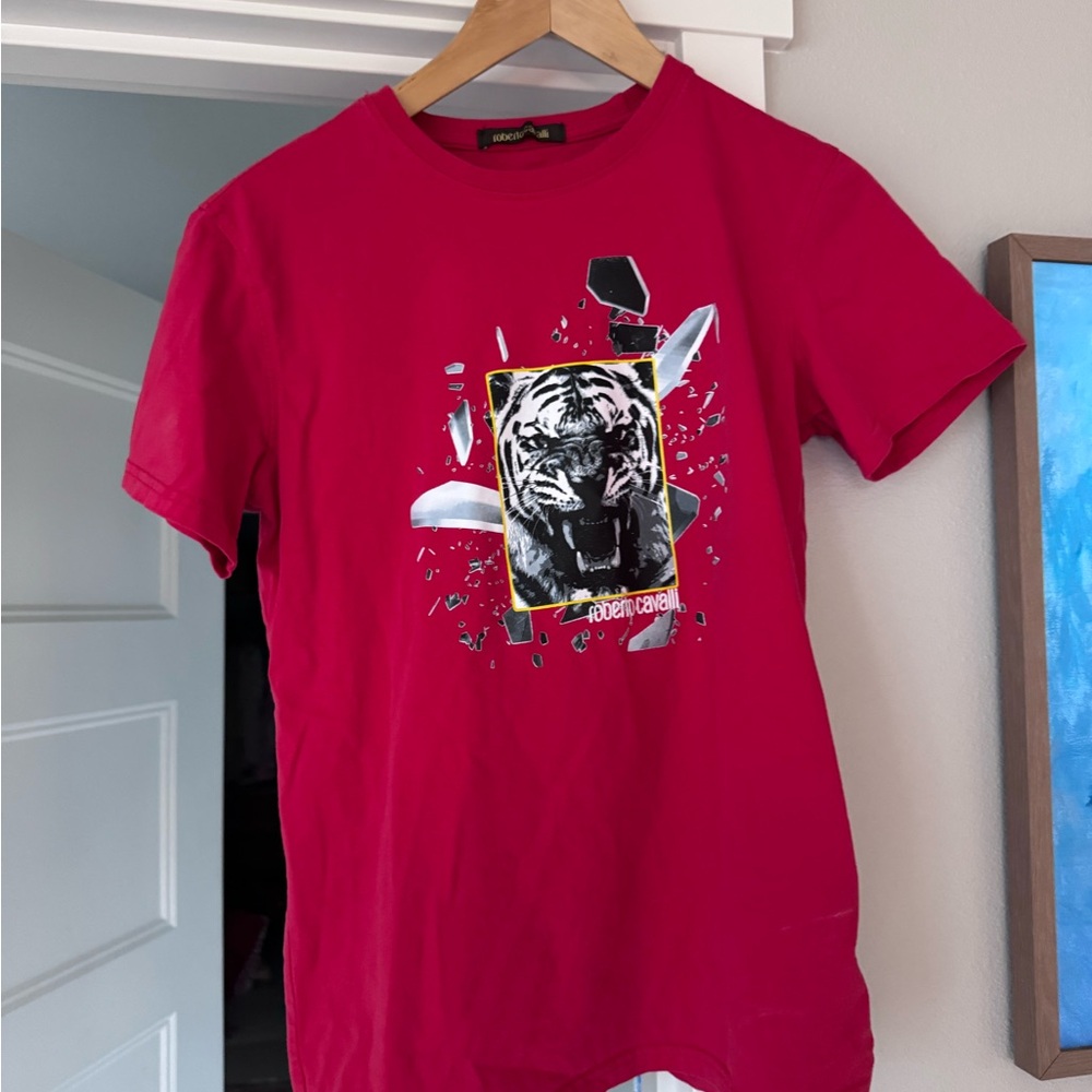 Roberto Cavalli Red Tee Shirt